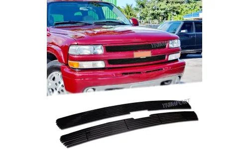 черная Chevy Silverado 1500/1500HD/2500 1999-2002 верхняя решетка — фото 1