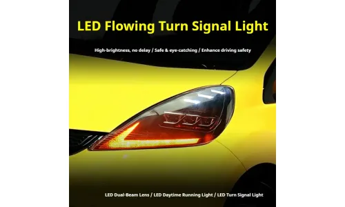 Фары передние LED с ходовыми огнями для Honda Fit Jazz GK5 (2008-2013), комплект, комплект, FT Carlight Carlight — фото 3