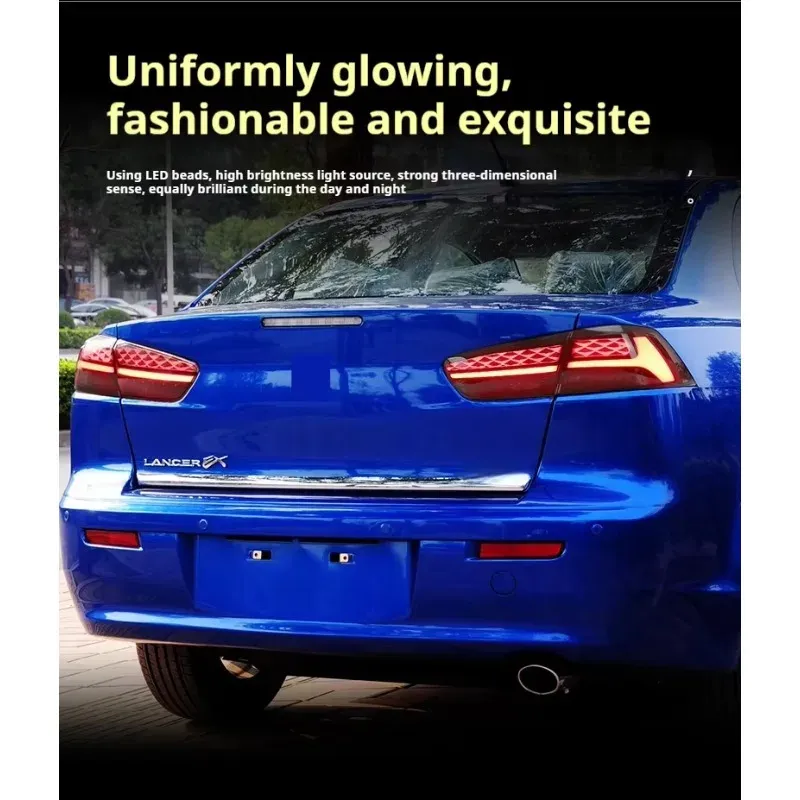Задние LED-фонари динамический поворотник для Mitsubishi Lancer (2009-2018), комплект, комплект, FT Carlight Carlight — фото 4