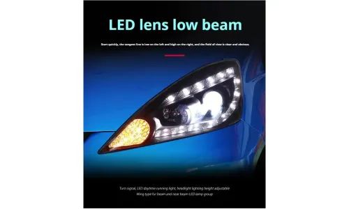 Фары передние LED с ходовыми огнями для Honda Fit Jazz (2008-2010), комплект, комплект, FT Carlight Carlight — фото 4