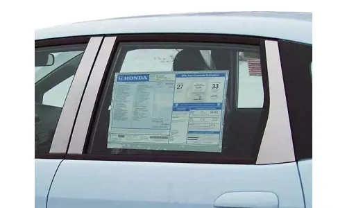 Накладки стоек дверей из нержавеющей стали 6 шт отделка окон QAA для Honda подходят 2009-2013 — фото 1