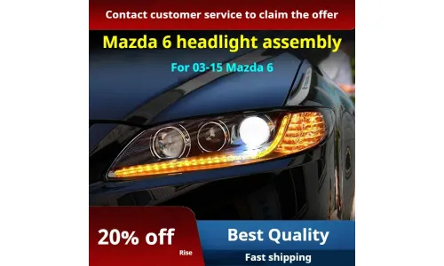 Фары Full LED проектор ДХО для Mazda 6 (2003-2015), комплект, комплект, FT Carlight Carlight — фото 2