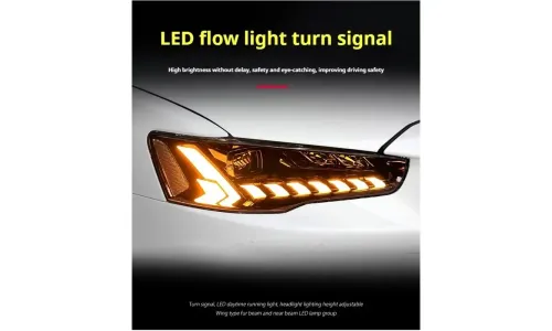 Фары передние LED с ходовыми огнями RGB для Mitsubishi Lancer (2008-2018), комплект, FT Carlight — фото 3