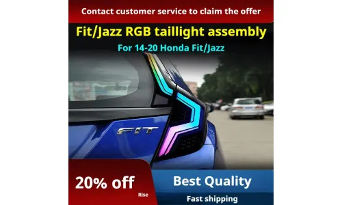 Задние LED-фонари RGB динамический поворотник для Honda Fit Jazz GK5 (2014-2020), комплект, комплект, FT Carlight Carlight — фото 3