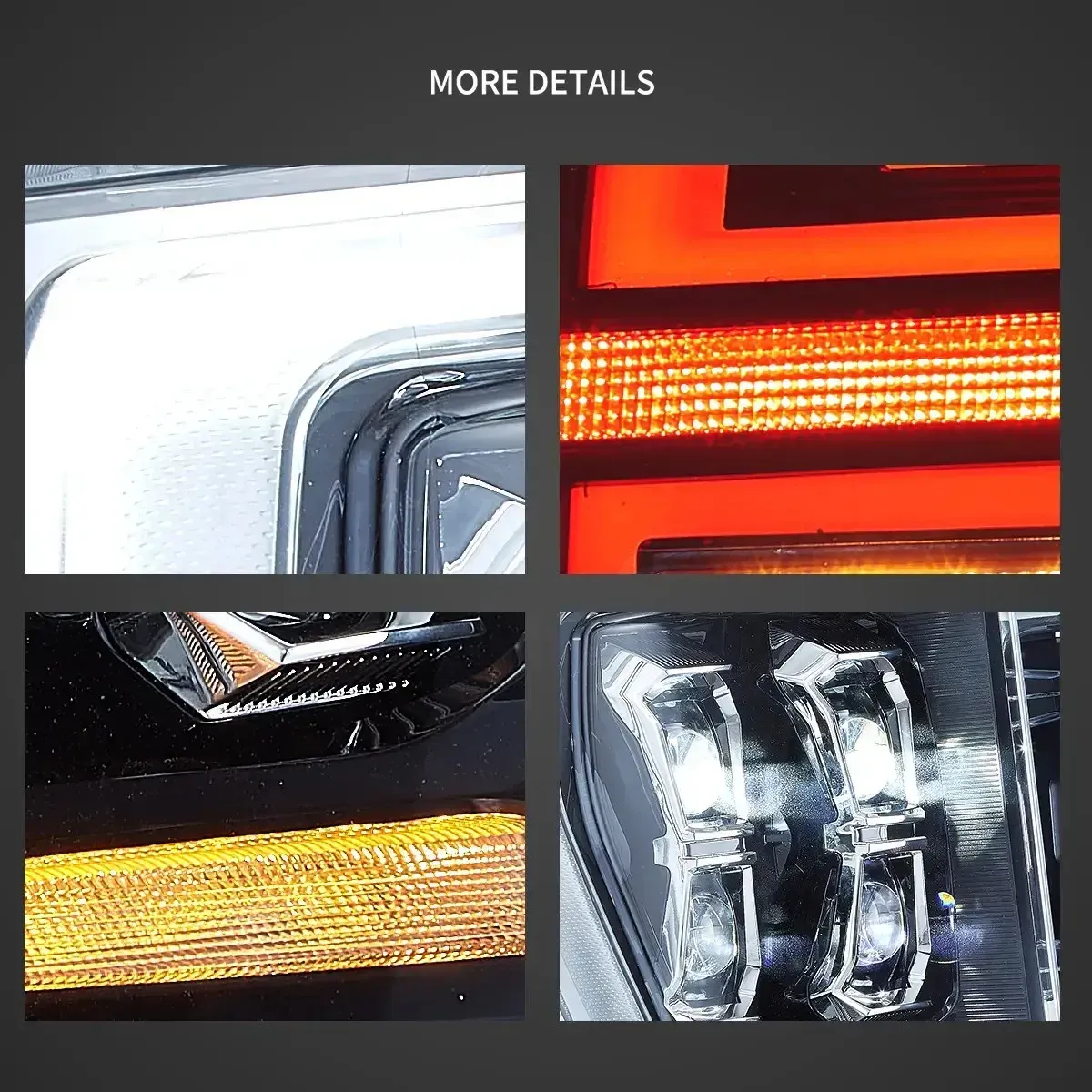 Фары VLAND Full LED матричные улучшенная яркость для Ford F-150 14-го поколения (2021-2023) — фото 3