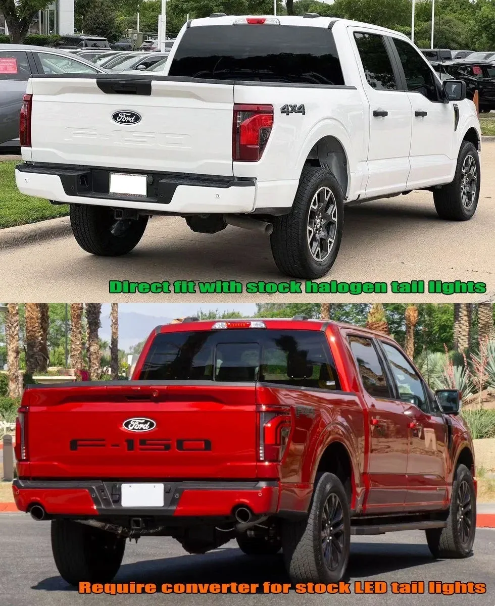 Фонари задние светодиодные LUXX Black Smoke для Ford F-150 XL/XLT/STX 2024–2026, AlphaRex — фото 2