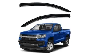 Дефлекторы боковых окон, дымчатые, 2015-2022 Chevy Colorado GMC Canyon — фото 1