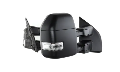 F-150 2021-2023 BLACK TRAILER TOW MIRRORS WHICH FITS VEHICLES WITH FACTORY POWER MIRRORS, MANUAL TELESCOPE, MANUAL FOLD, BLIS, NO 360 CAMERA — фото 3