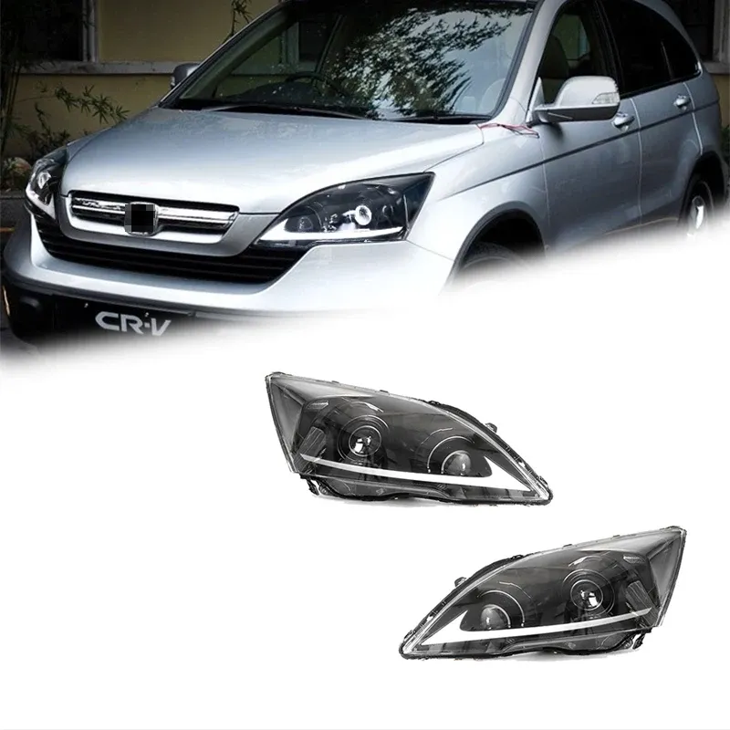 Фары передние LED с ходовыми огнями для Honda CR-V (2007-2011), комплект, комплект, FT Carlight Carlight — фото 7