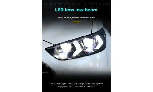 Фары передние LED с ходовыми огнями для Ford Fusion Mondeo MK5 (2013-2016), комплект, комплект, FT Carlight Carlight — фото 3