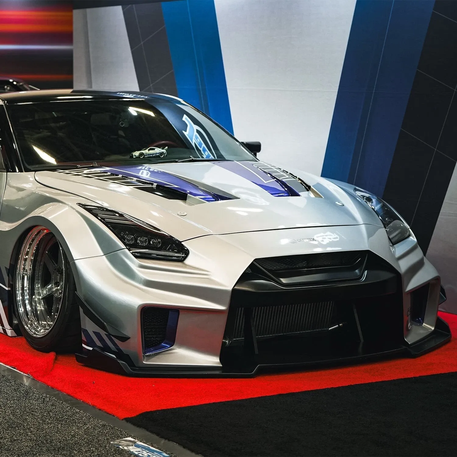 Фары проекторные светодиодные Alpha-Black Nova для Nissan GT-R R35 2009–2024, AlphaRex — фото 2