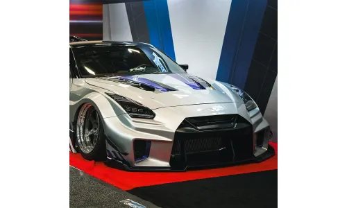 Фары проекторные светодиодные Alpha-Black Nova для Nissan GT-R R35 2009–2024, AlphaRex — фото 2