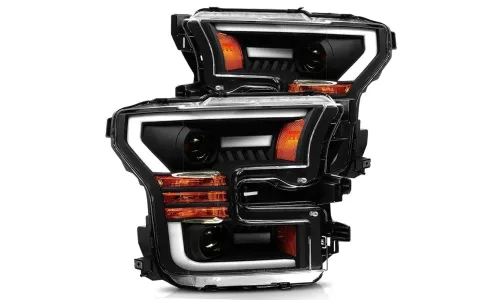 Фары проекторные светодиодные Black LUXX для Ford F-150 XL/XLT 2015–2017, AlphaRex — фото 3