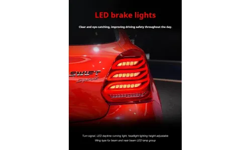 Задние LED-фонари динамический поворотник для Suzuki Swift (2017-2023), комплект, комплект, FT Carlight Carlight — фото 4