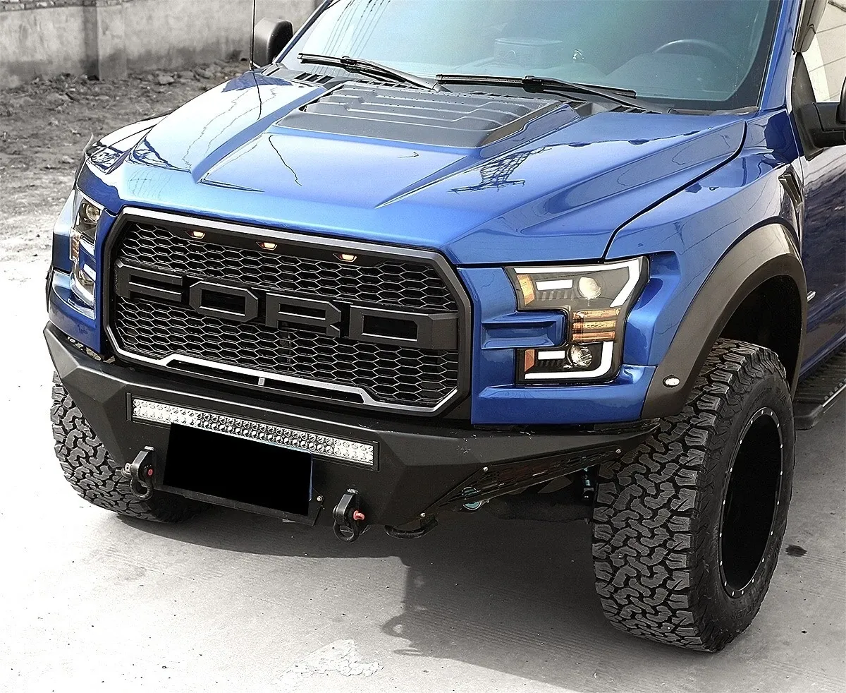 Фары проекторные Base Version Jet Black для Ford F-150 XL/XLT 2015–2017, AlphaRex — фото 2