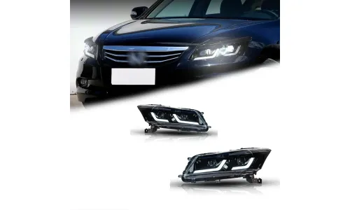Фары передние LED с ходовыми огнями для Honda Accord 8 (2008-2013), комплект, комплект, FT Carlight Carlight — фото 1