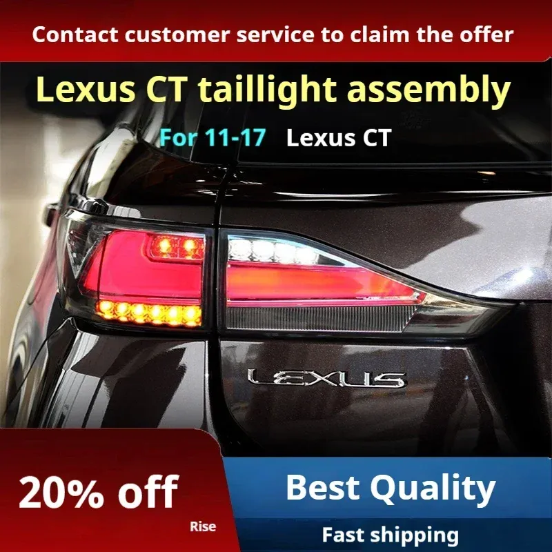 Задние LED-фонари динамический поворотник для Lexus CT200h (2011-2017), комплект, комплект, FT Carlight Carlight — фото 3