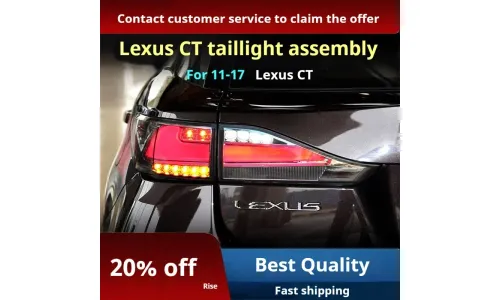 Задние LED-фонари динамический поворотник для Lexus CT200h (2011-2017), комплект, комплект, FT Carlight Carlight — фото 3