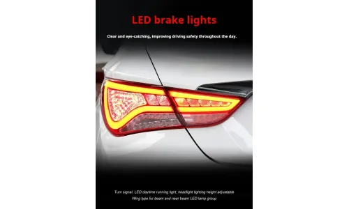 Задние LED-фонари динамический поворотник для Hyundai Sonata (2011-2015), комплект, комплект, FT Carlight Carlight — фото 3