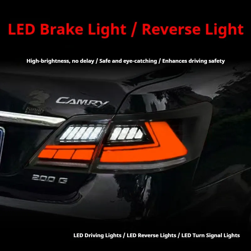 Задние LED-фонари динамический поворотник для Toyota Camry (2007-2011, США), комплект, комплект, FT Carlight Carlight — фото 4