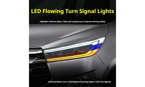 Фары передние LED с ходовыми огнями для Toyota Innova (2016-2022), комплект, комплект, FT Carlight Carlight — фото 3
