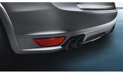 Чёрные сдвоенные насадки выхлопа GTS, 2 шт. для Porsche Cayenne 958 E2 — фото 1