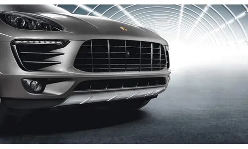 Декоративная накладка переднего бампера из нержавеющей стали для Porsche Cayenne 958 E2 II — фото 1