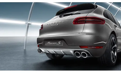 Декоративная накладка заднего бампера из нержавеющей стали для Porsche Cayenne 958 E2 II — фото 1