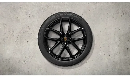 Комплект летних колёс 21 дюймов, дизайн GT Design, чёрный глянцевый для Porsche Macan 95B (2021–) — фото 1