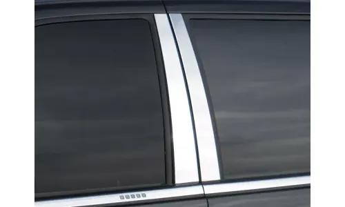 Накладки стоек дверей из нержавеющей стали 4 шт отделка двери QAA для Ford Expedition 1997-2014 — фото 1