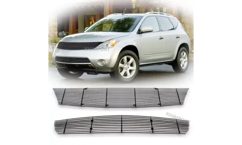 черная Grille 2003 04 05 06 07 08 Nissan Murano верхняя нижняя 2pc — фото 1