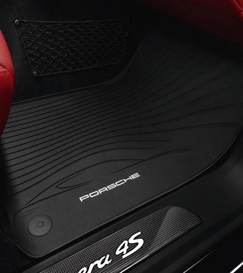 Комплект всепогодных ковриков салона, 4 шт., чёрный для Porsche Panamera 970, Panamera 970 рестайлинг — фото 1