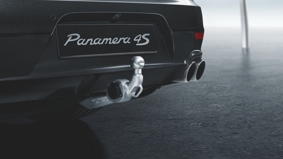 Фаркоп с электроприводом складывания, для пружинной подвески для Porsche Panamera 970 рестайлинг — фото 1