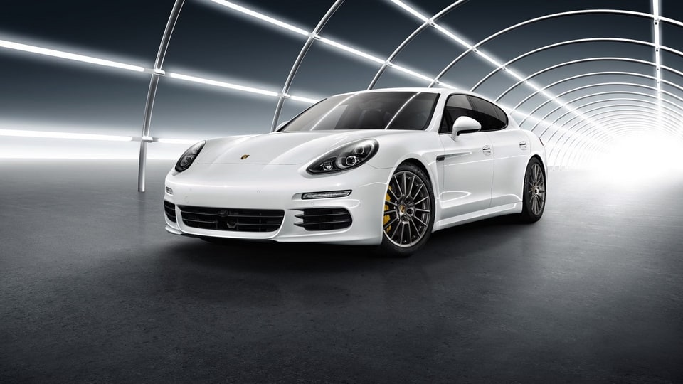 Чёрные светодиодные фары PDLS Plus для Porsche Panamera 970 рестайлинг — фото 3
