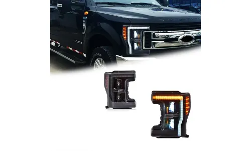 Фары передние LED с ходовыми огнями для Ford F-250 (2017-2019), комплект, комплект, FT Carlight Carlight — фото 1