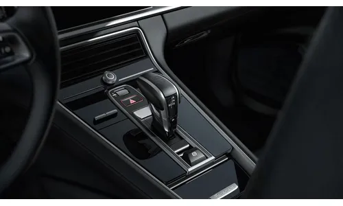 Селектор Exclusive Design с кожаной отделкой, чёрный для Porsche Panamera 971, Panamera 971 рестайлинг — фото 2