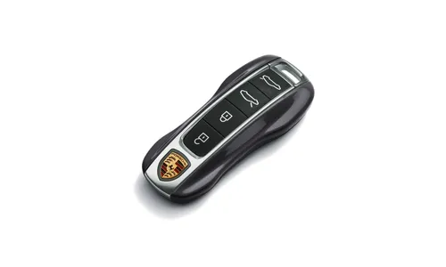 Окрашенные боковые накладки ключа, 2 шт., Сланцево-серый Neo для Porsche Taycan, Panamera, Cayenne, 911 — фото 1