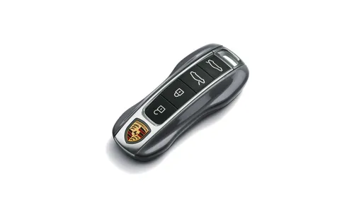 Окрашенные боковые накладки ключа, 2 шт., Арктический серый для Porsche Taycan, Panamera, Cayenne, 911 — фото 1