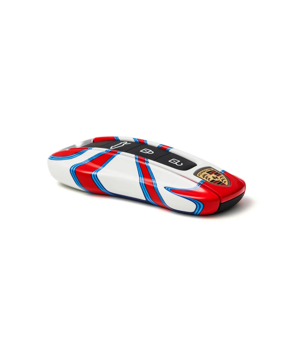 Накладки ключа MARTINI RACING®, 3 детали для Porsche Taycan, Panamera, Cayenne, 911 — фото 1