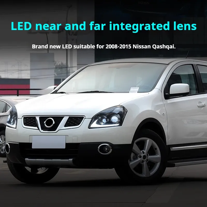 Фары передние LED с ходовыми огнями для Nissan Qashqai (2008-2015), комплект, комплект, FT Carlight Carlight — фото 4