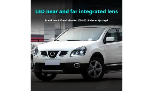 Фары передние LED с ходовыми огнями для Nissan Qashqai (2008-2015), комплект, комплект, FT Carlight Carlight — фото 4