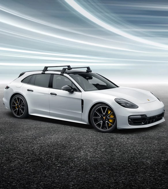 Поперечины багажной системы, чёрные анодированные для Porsche Panamera 971 Sport Turismo, Panamera 971 рестайлинг Sport Turismo — фото 1