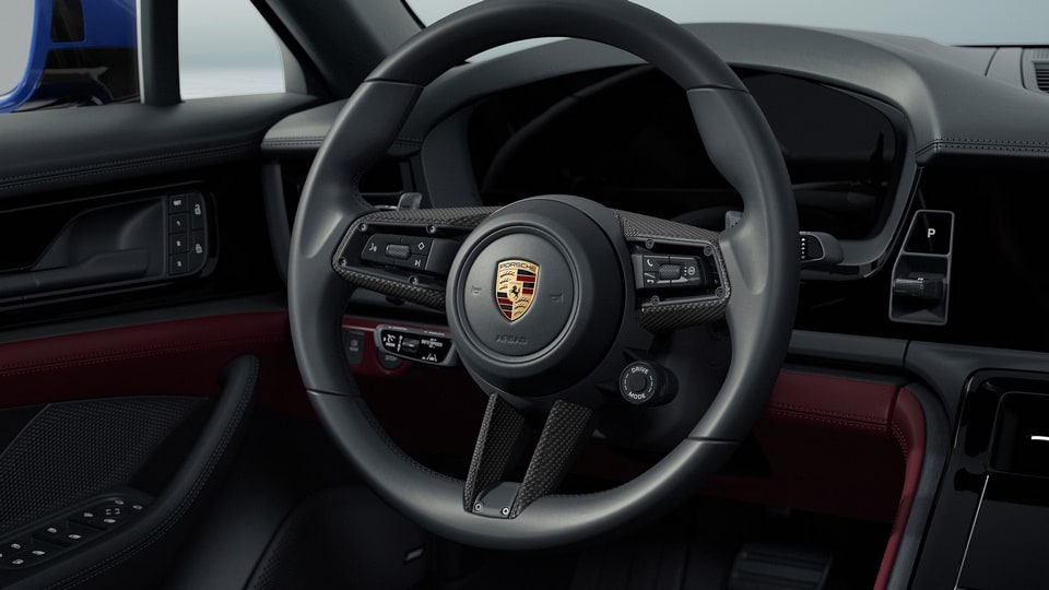 Многофункциональный кожаный руль GT Sport с матовым карбоном, с Sport Chrono для Porsche Panamera G3 — фото 1