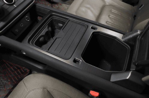 Накладка обрамления центральной консоли Land Rover Defender, под карбон — фото 2