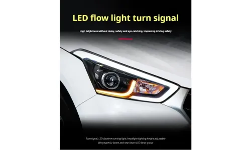 Фары передние LED с ходовыми огнями для Hyundai Creta IX25 (2014-2019), комплект, комплект, FT Carlight Carlight — фото 2