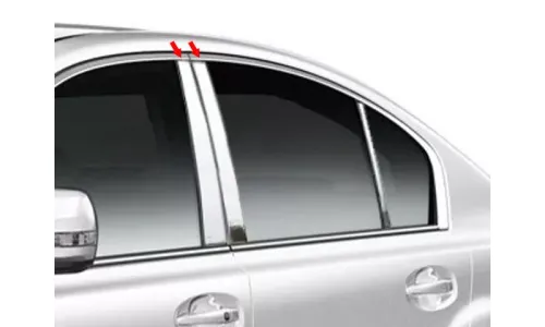 Накладки стоек дверей из нержавеющей стали 4 шт отделка двери QAA для Subaru Legacy 2012-2014 — фото 1