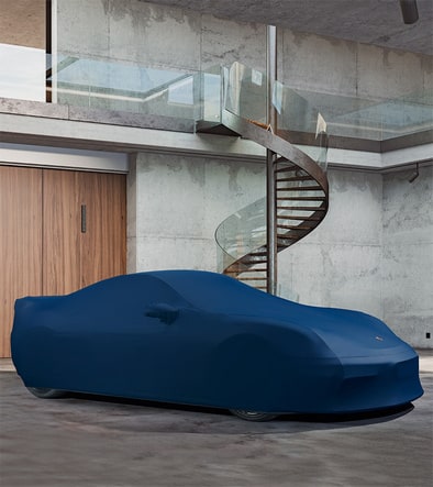 Уличный защитный чехол Outdoor Plus, Синий для Porsche Boxster 982 Spyder — фото 3