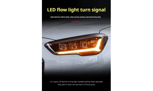 Фары передние LED с ходовыми огнями для Hyundai IX35 (2018-2020), комплект, комплект, FT Carlight Carlight — фото 4