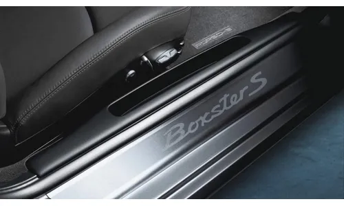 Накладки порогов из нержавеющей стали, «Boxster S», 2 шт. для Porsche Boxster 987 — фото 1