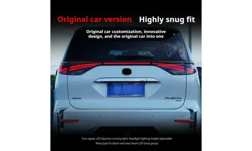 Задние LED-фонари динамический поворотник сквозные для Toyota Previa ACR50 (2006-2016), комплект, комплект, FT Carlight Carlight — фото 3
